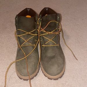 Olive Green Timberland Boots